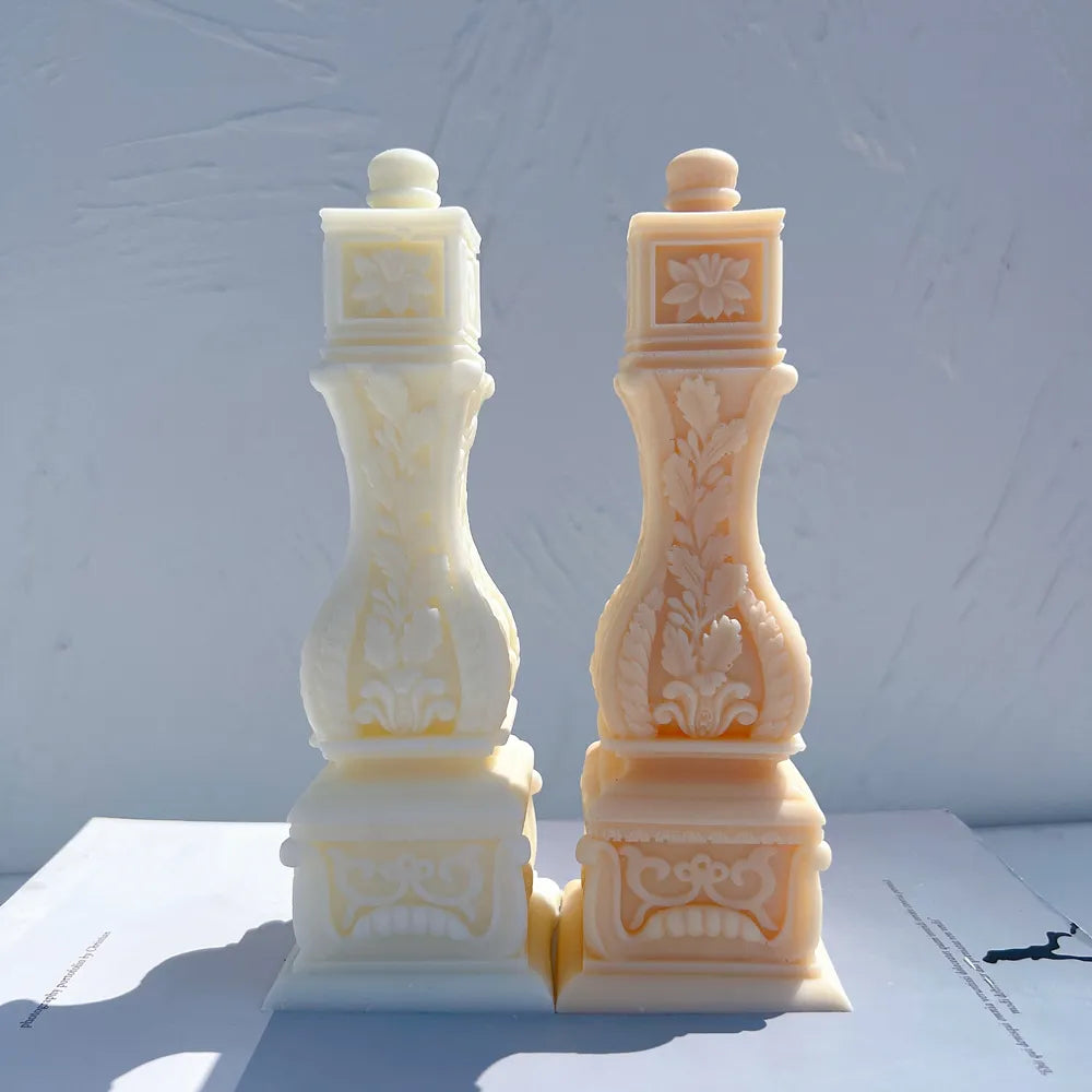 Classical Roman Pillar Taper Candle Mould