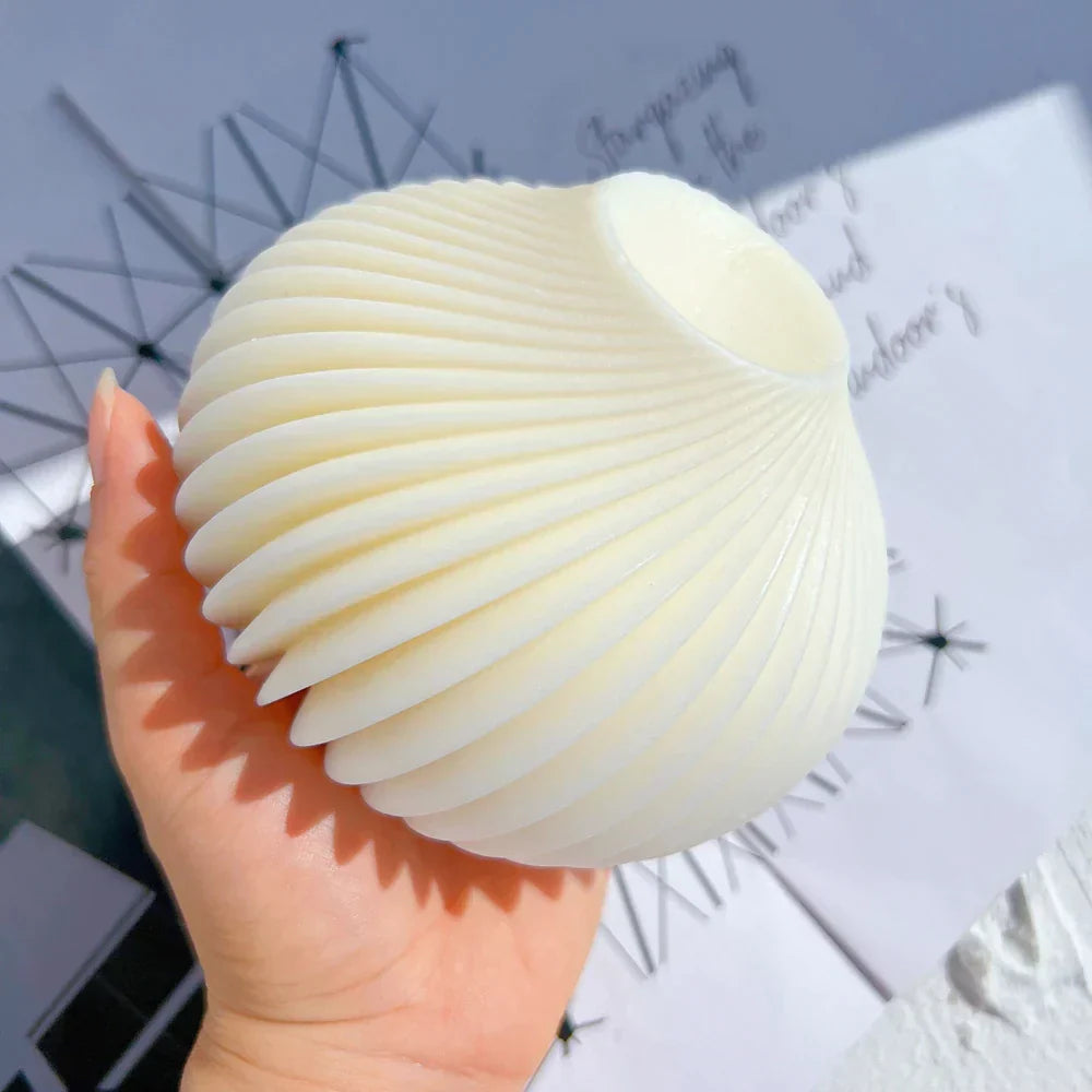 Geometric Spiral Ball Silicone Candle Mould