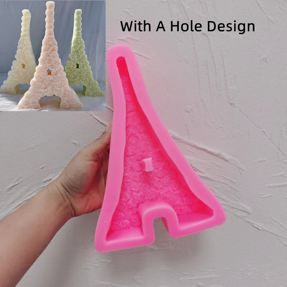 Rose Eiffel Tower Candle Mould