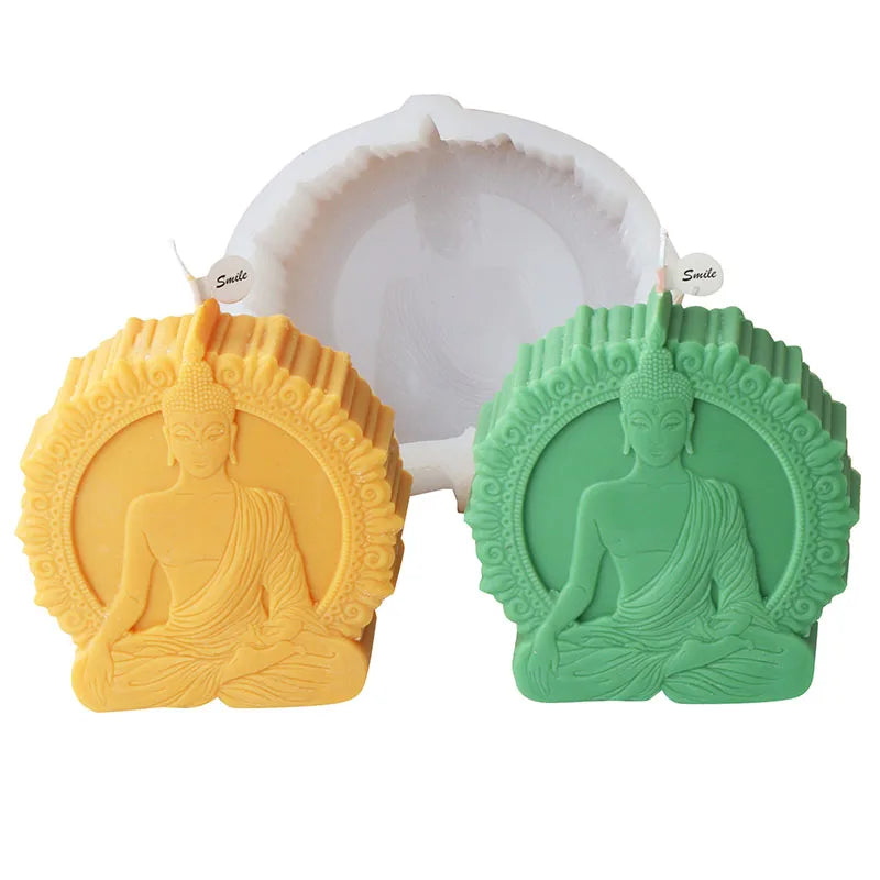 In Meditation Sakyamuni Silicone Candle Mould
