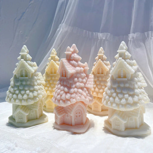 Christmas Grand Spruce Lodge Silicone Candle Mould