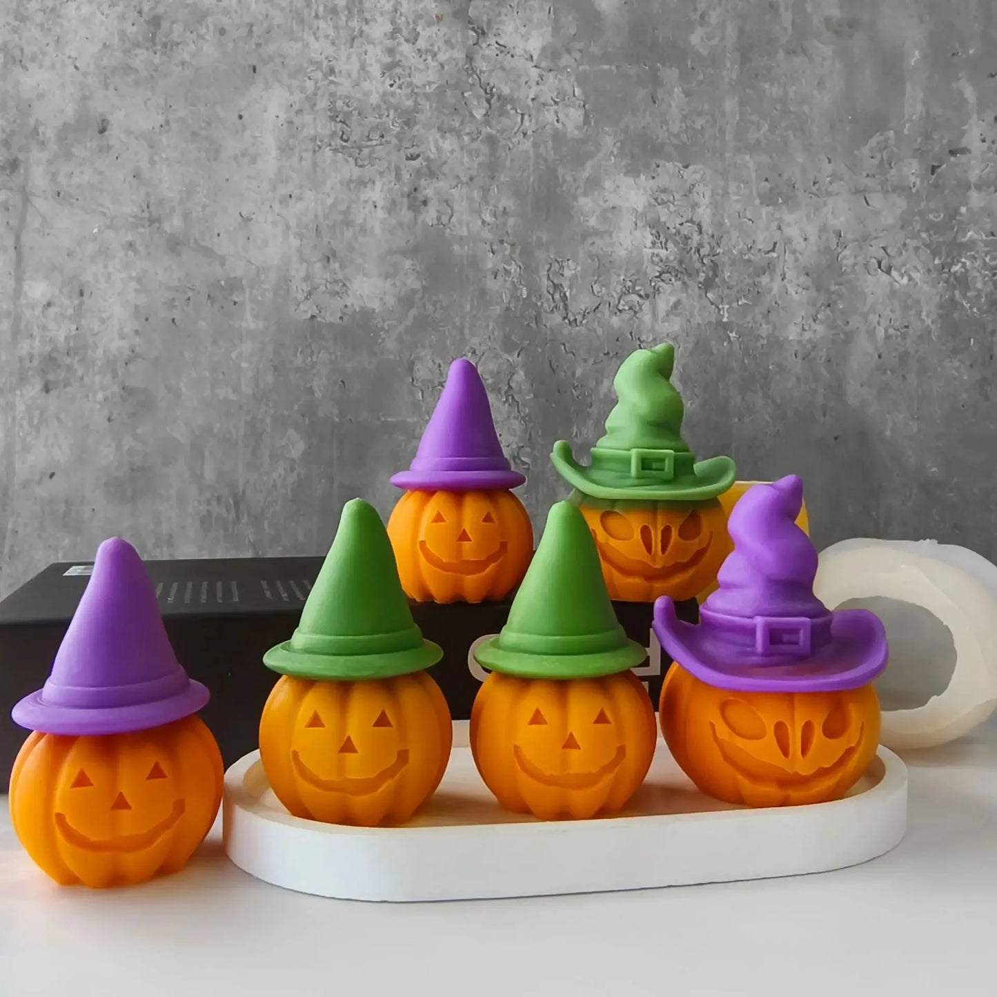 Halloween Witch Hat Pumpkin Silicone Mould