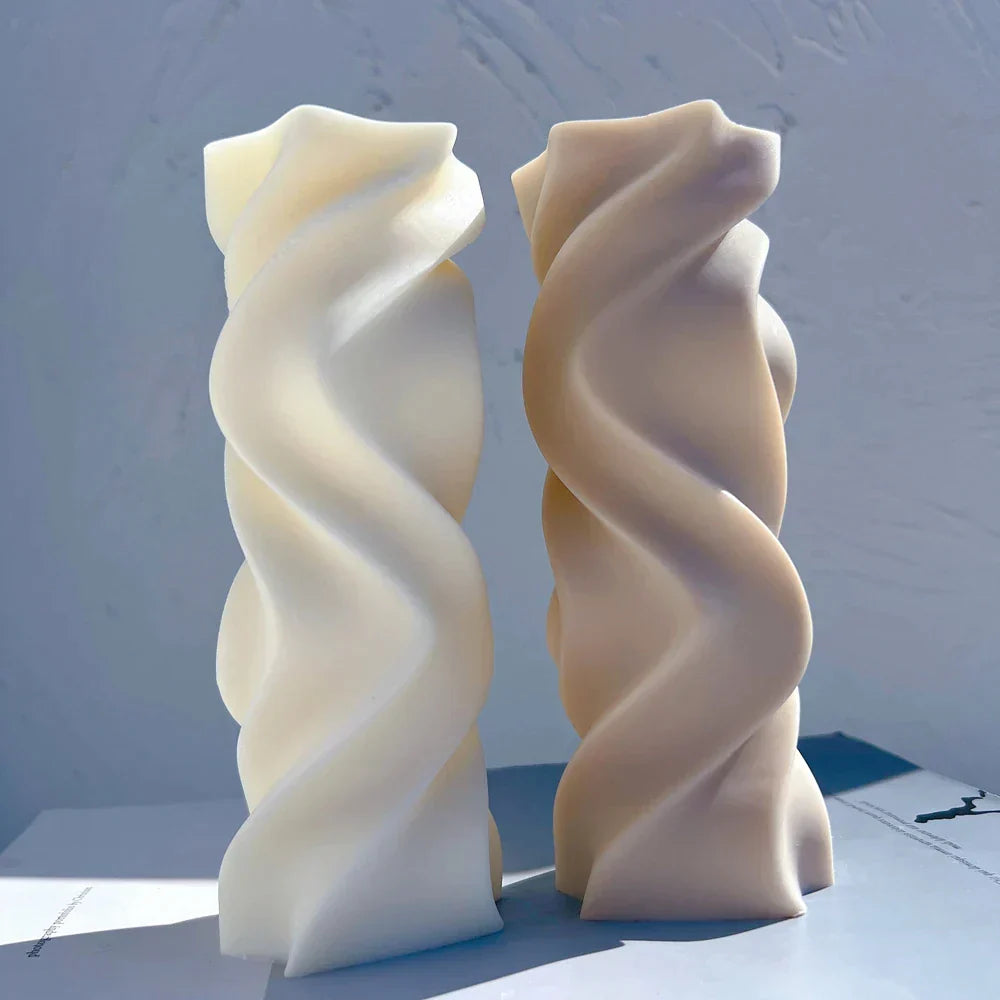 Twirl Pillar Candle Mould