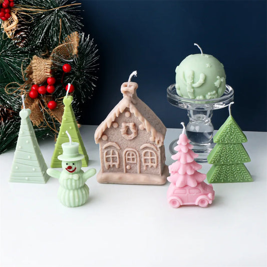 Holiday Hideaway Silicone Candle Moulds