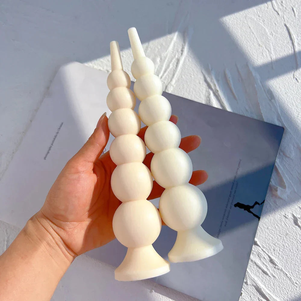 Geometric Balls Pillar Candle Moulds