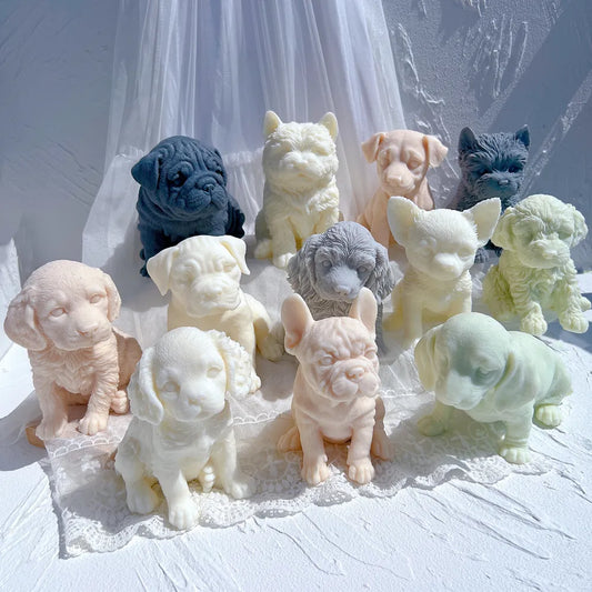Puppy Candle Moulds Silicone