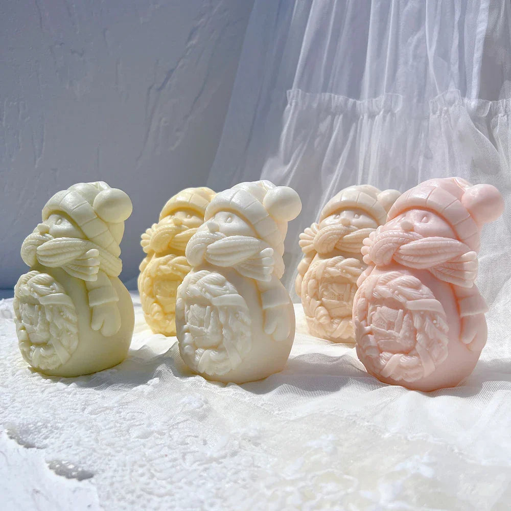 Cuddle Snowman Candle Mould