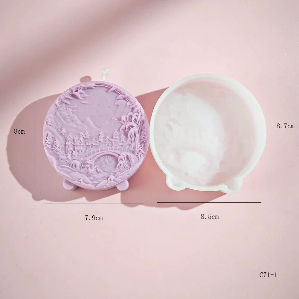 Woodland Lake Bloom Candle Mould