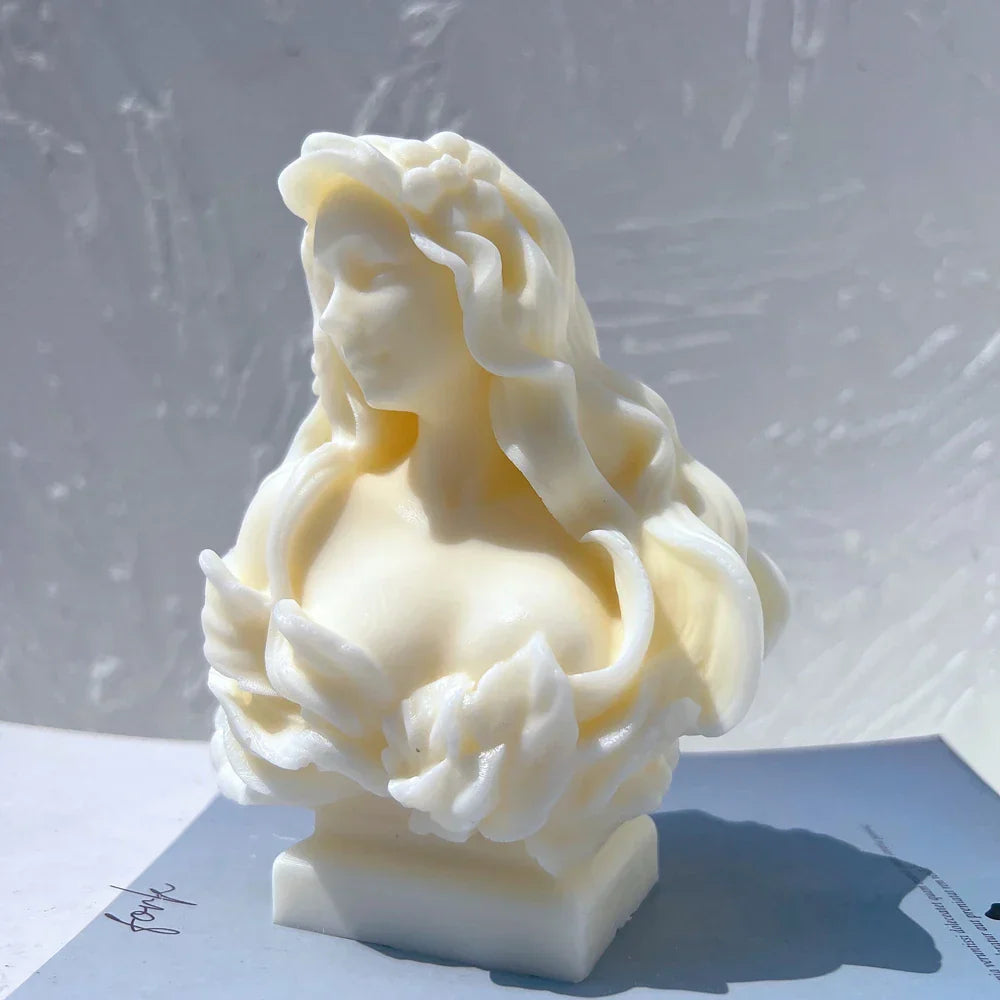 Curls & Flames Candle Silicone Mould