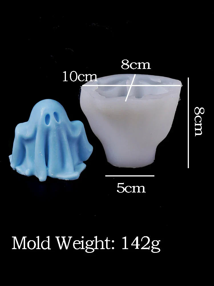 DIY Halloween Ghost Candle Mould - 3D Pumpkin & Ghost