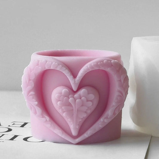 Heart Cup Silicone Candle Mould