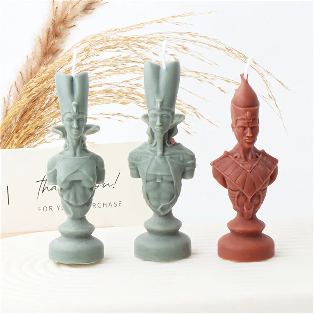 Ancient Greek Pharaoh Sacrificial Knight Candle Mould