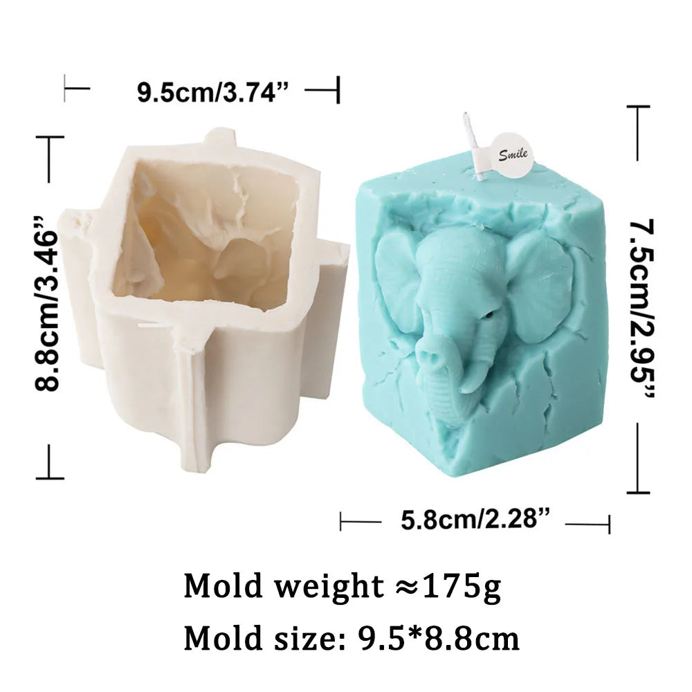 Animal Portrait Candle Silicone Mould
