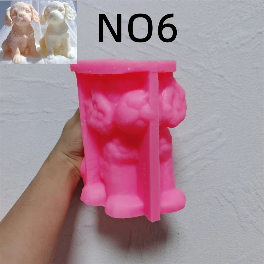 King Charles Puppy Candle Mould