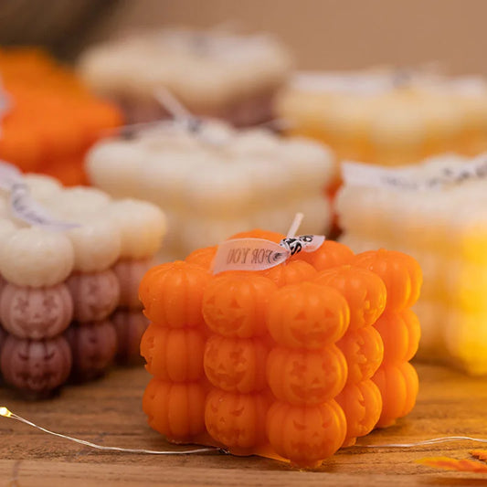 Skull Pumpkin Rubik's Cube Candle Mould