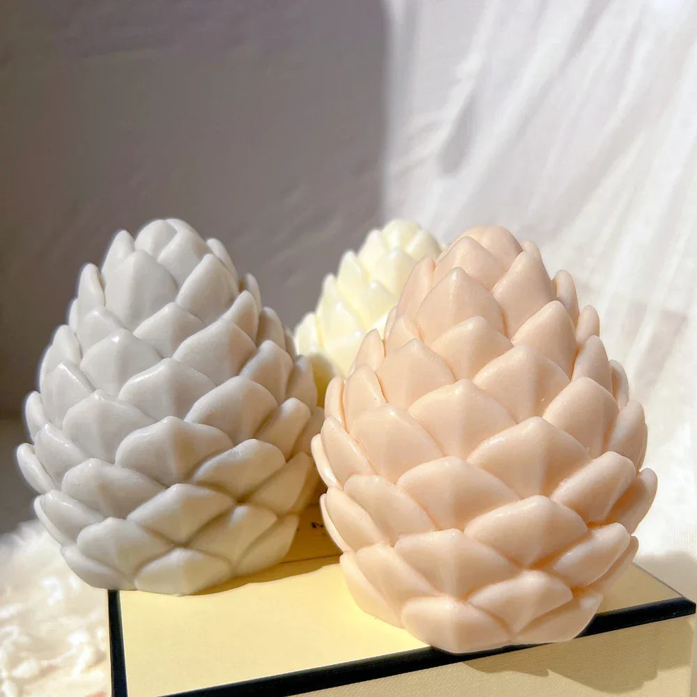 Christmas Pine Cone Silicone Candle Mould - DIY Handmade