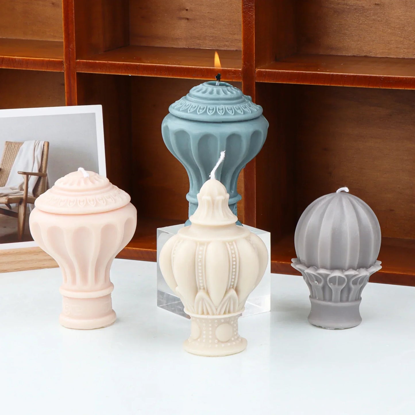 Ancient Greek Roman Column Candle Mould
