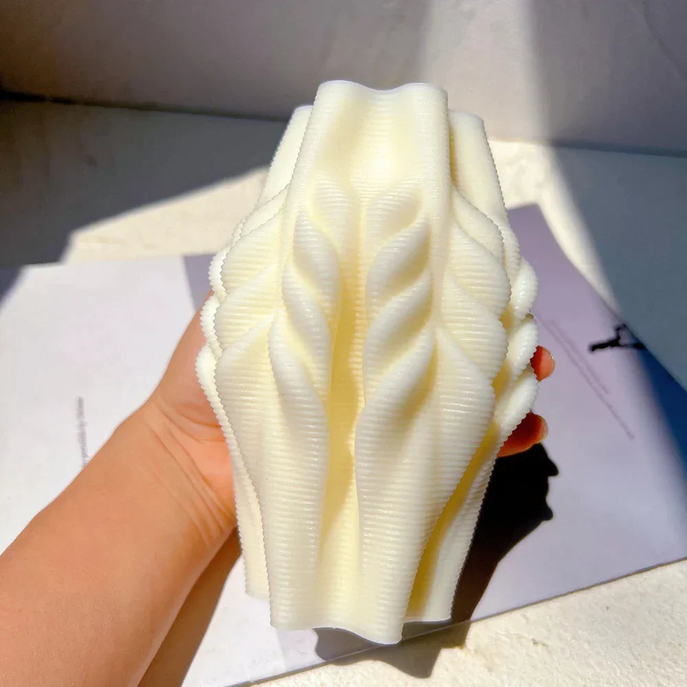 Geometric Wave Twirl Silicone Candle Mould