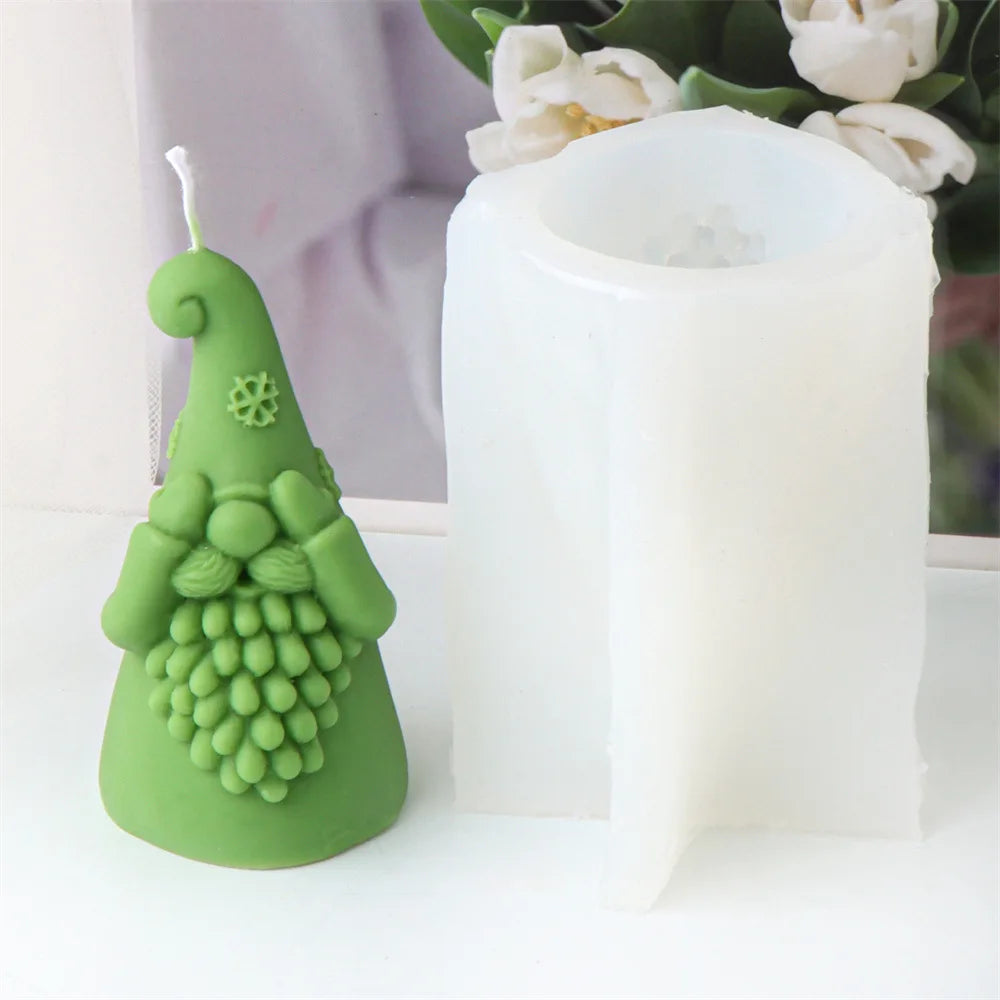 Christmas Santa Claus Candle Silicone Mould - 8 Styles