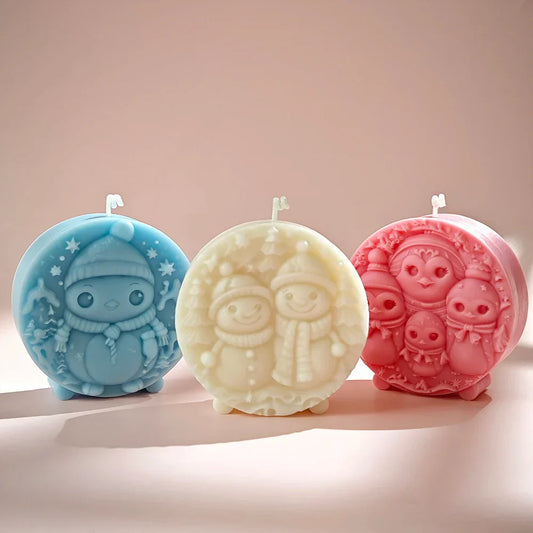 Christmas Snowman Candle Mould