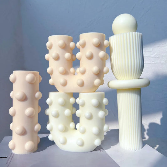 Geometric Shapes Candle Moulds
