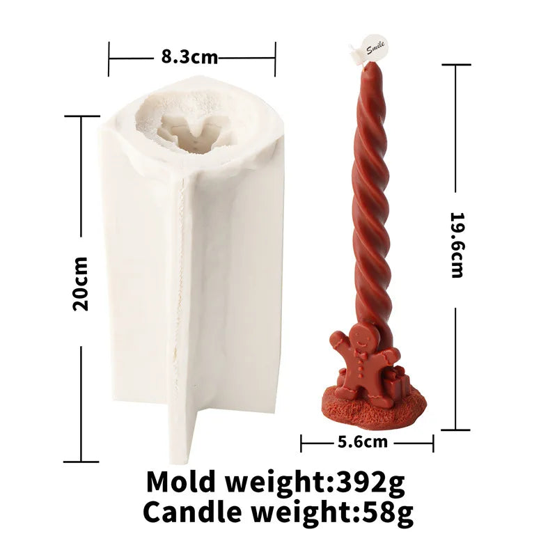 Festive Christmas candle Mould