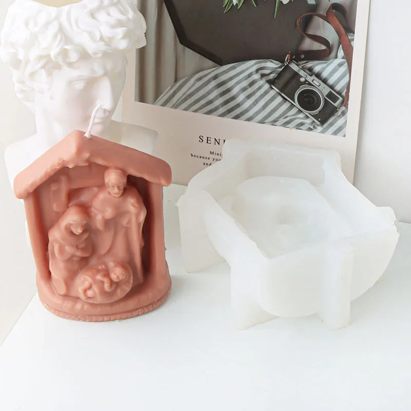 Jesus's Family Candle Silicone Mould