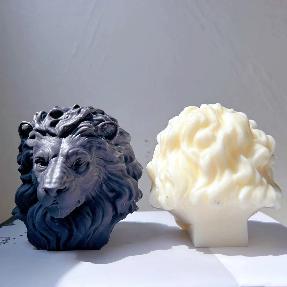 Lion Head Candle Mould Silicone
