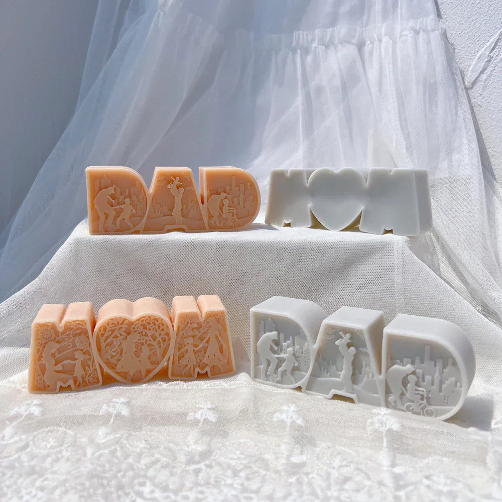 DAD & MOM Candle Mould