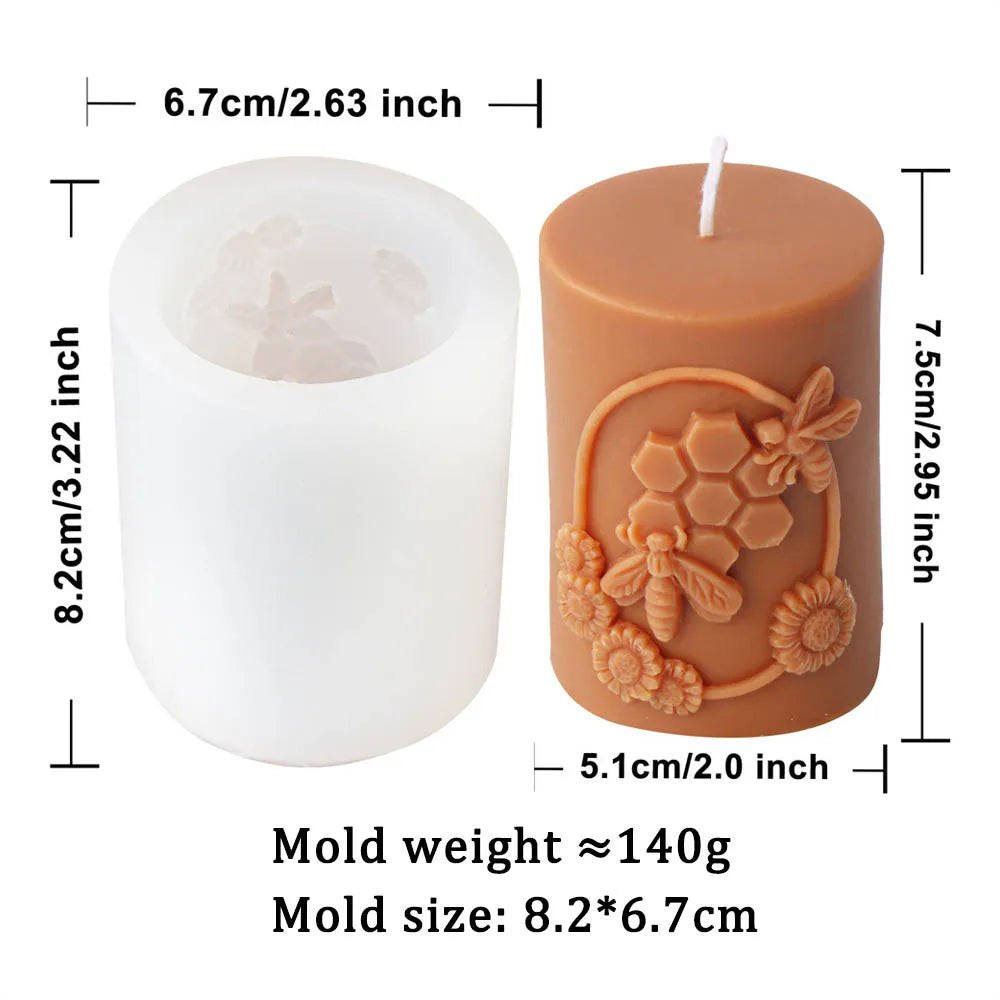 DIY Honeycomb Flower Candle Mould