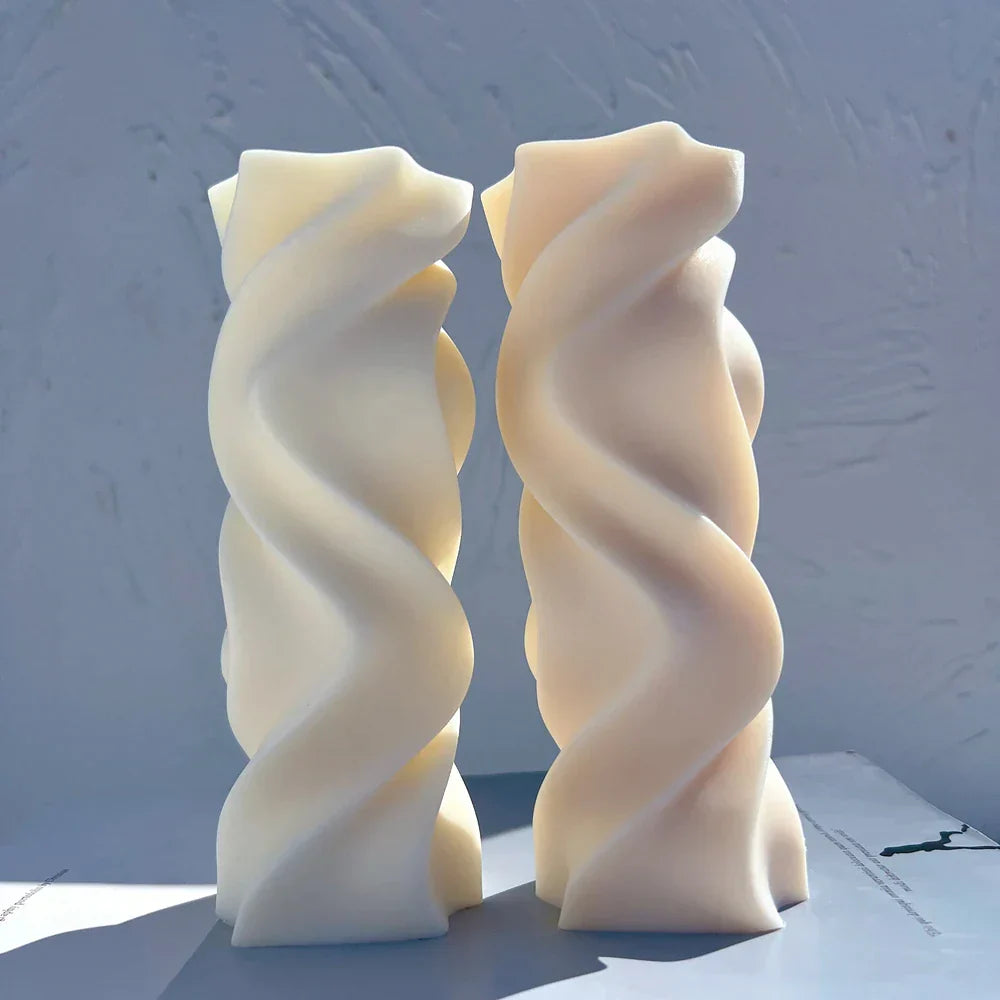 Twirl Pillar Candle Mould