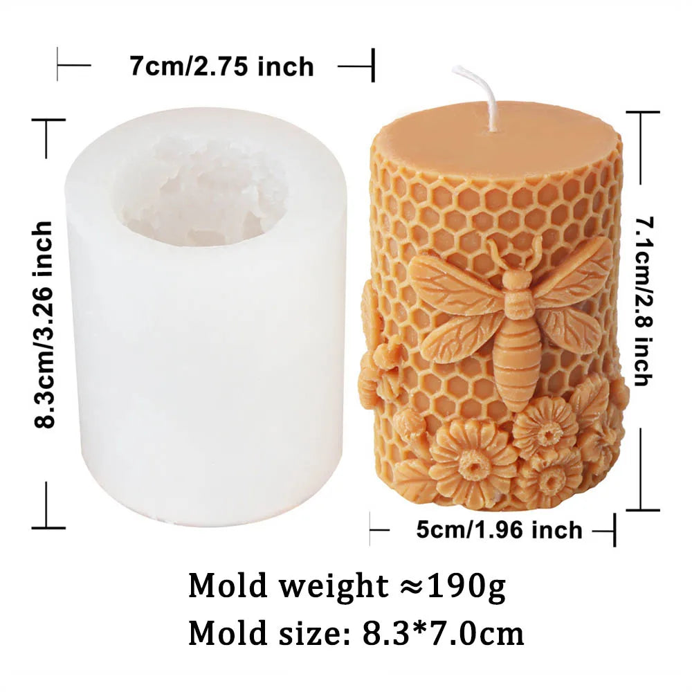 DIY Honeycomb Flower Candle Mould