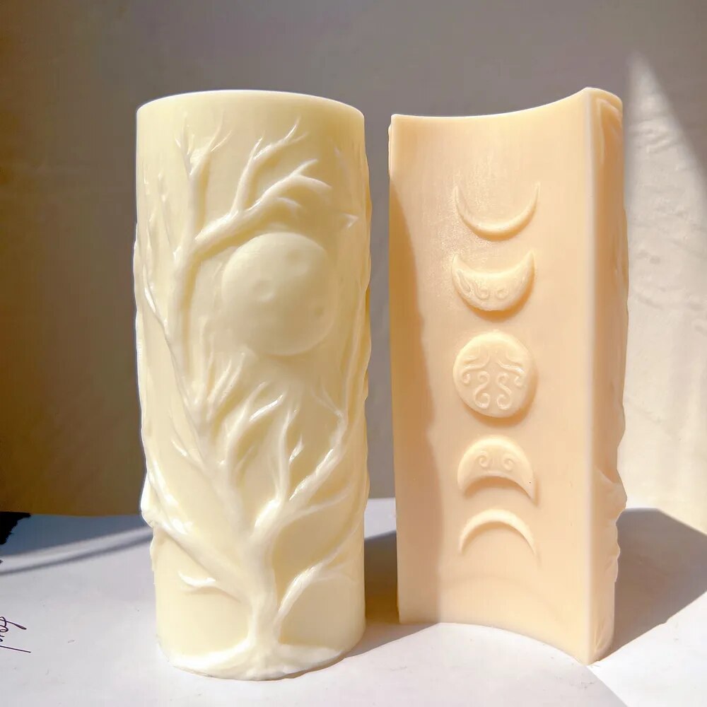 Moon Phases Pillar Candle Mould