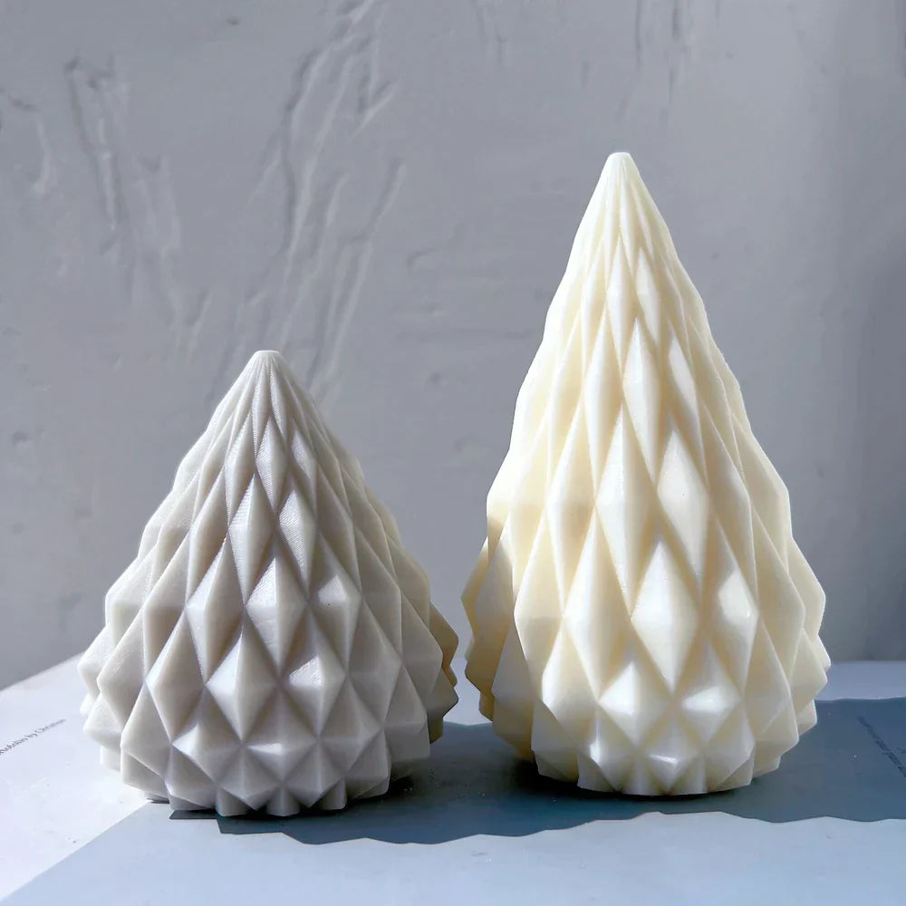 Diamond Cone Candle Mould