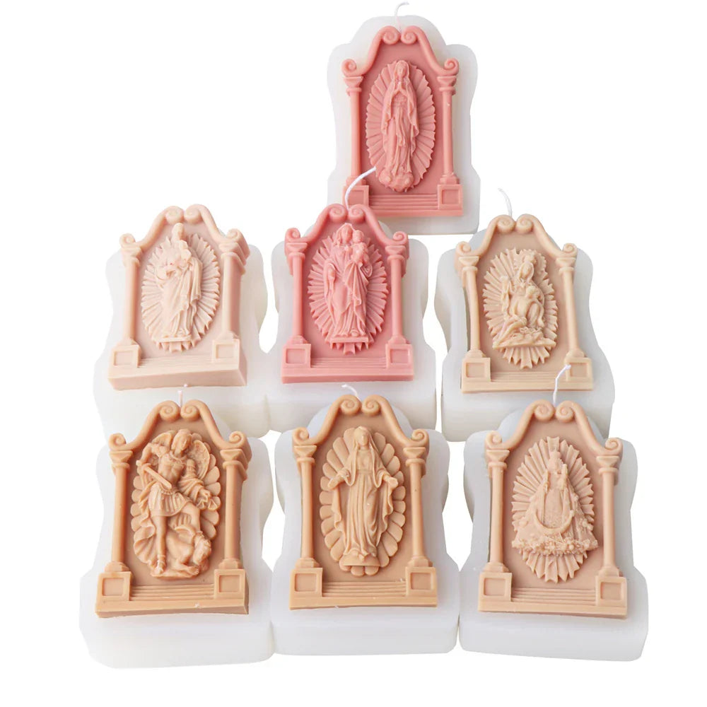 Holy Saints Catholic Prayer Candle Moulds