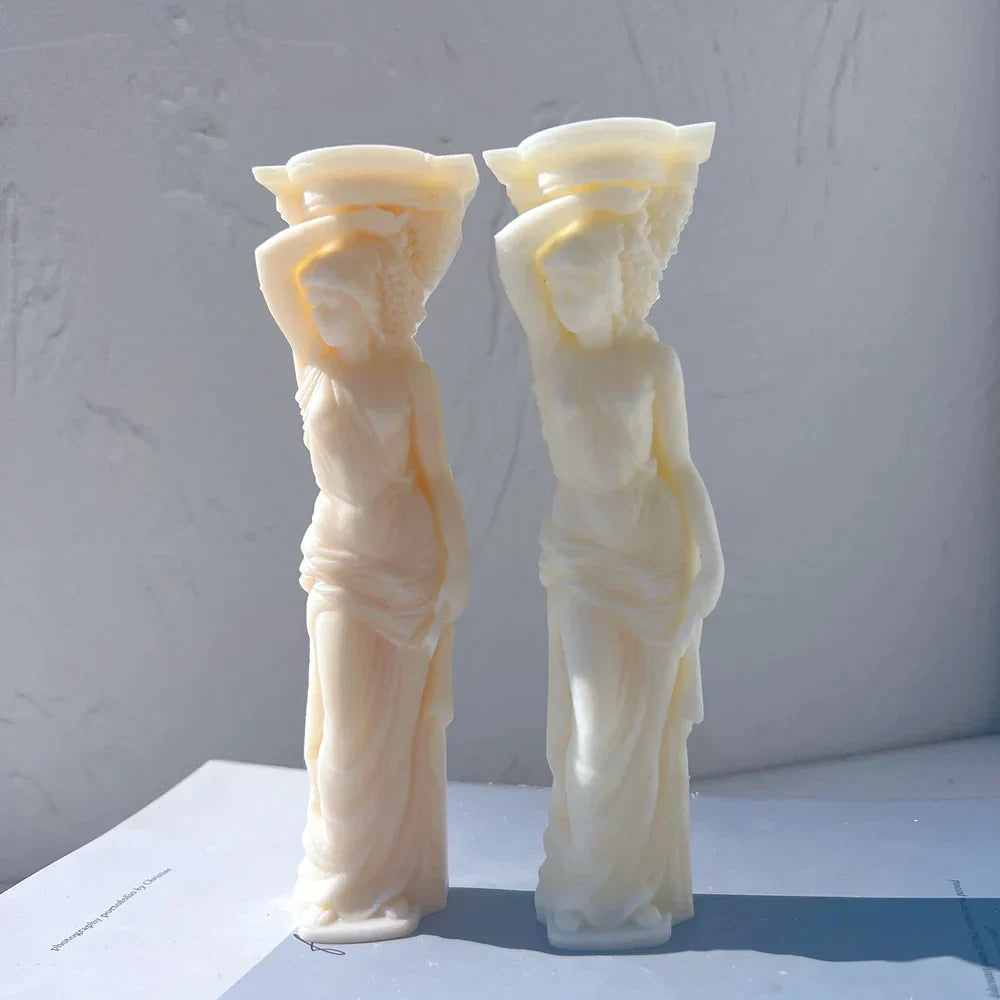 Caryatid Statue Candle Mould