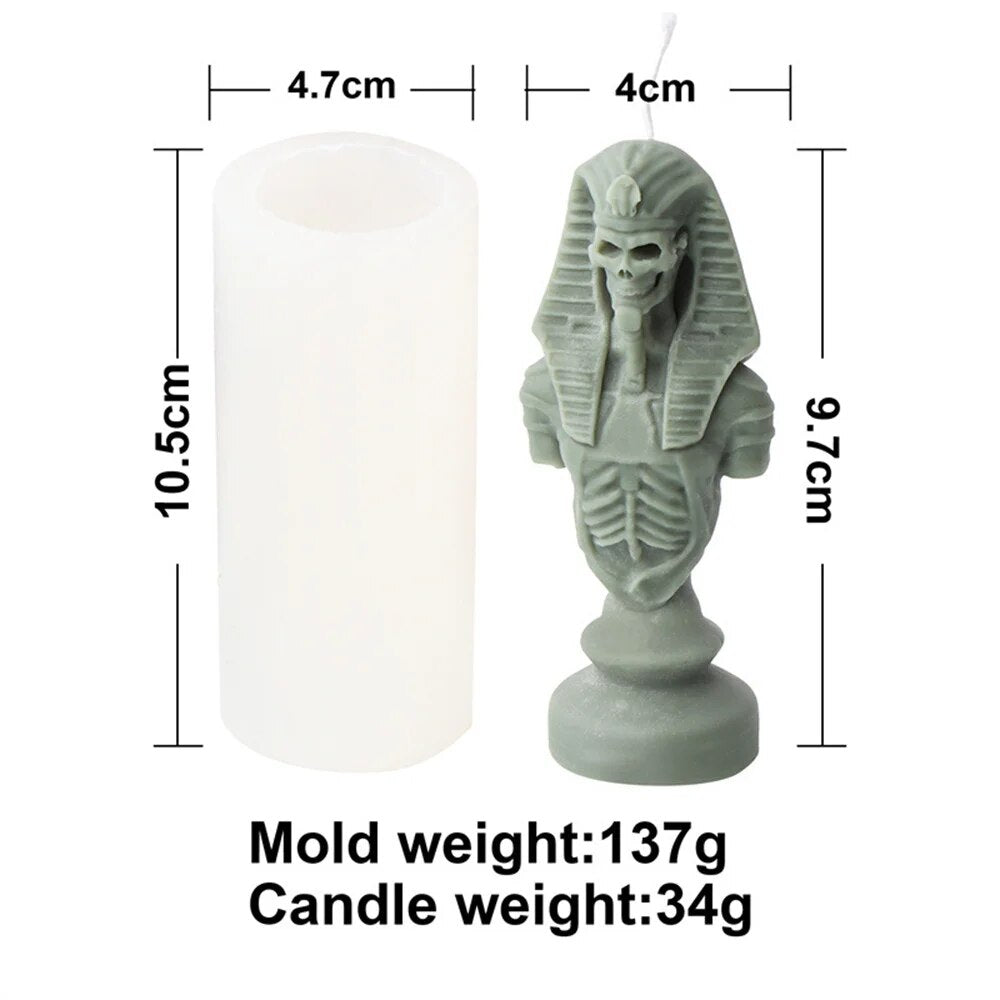 Ancient Greek Pharaoh Sacrificial Knight Candle Mould