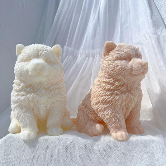 Malamute Puppy Dog Candle Mould