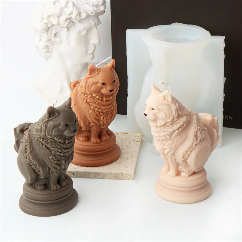 Adorable Ragdoll Cat Candle Mould