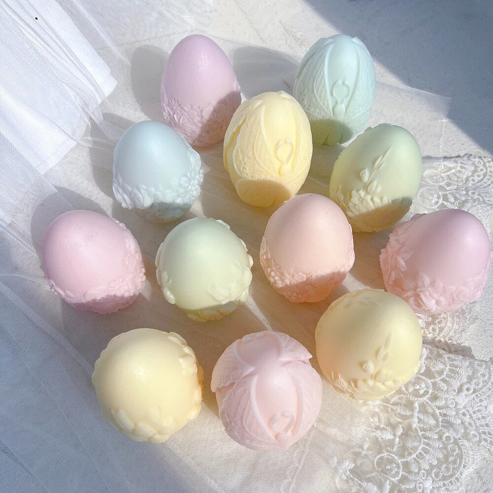 Floral Butterfly Egg Candle Mould