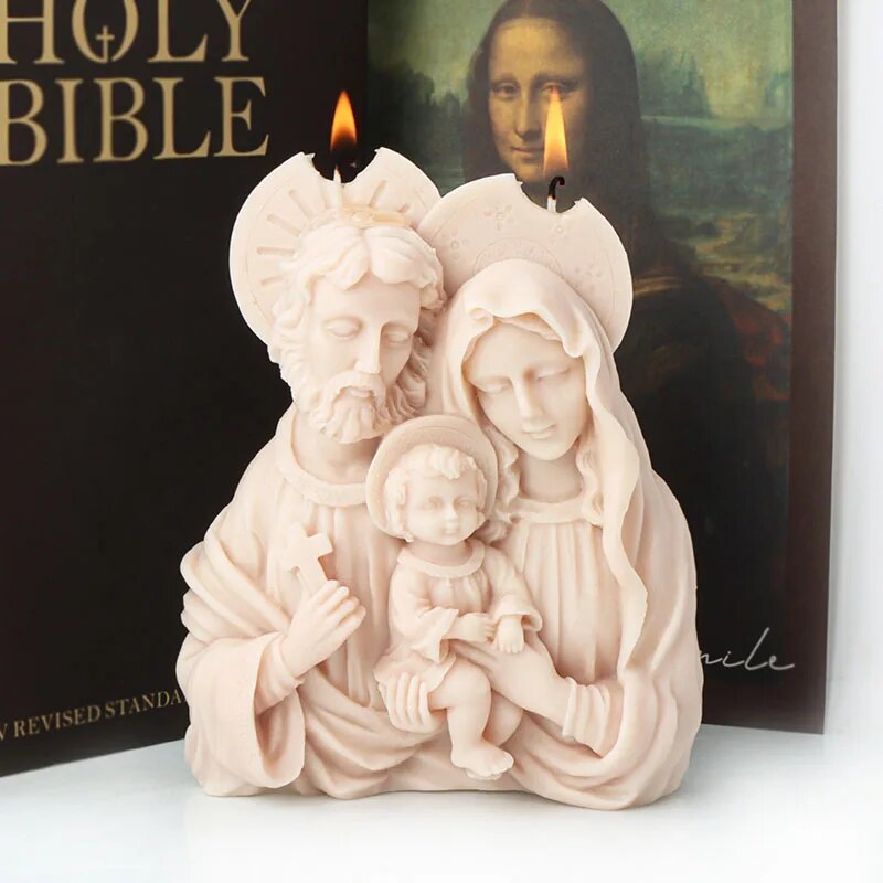 Jesus Family Candle Mould