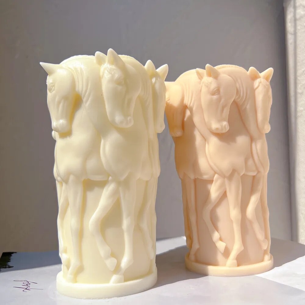 Horse Herd Candle Mould