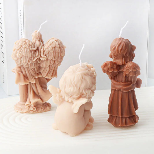 Cute Angel Theme Silicone Candle Mould