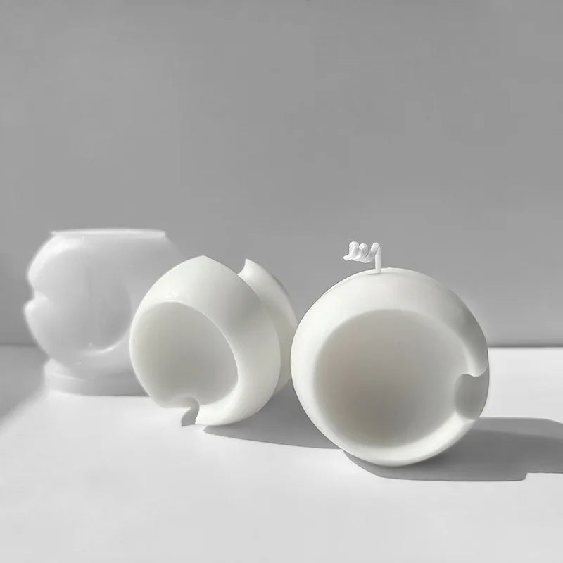 Geometric Rotating Ball Silicone Candle Mould
