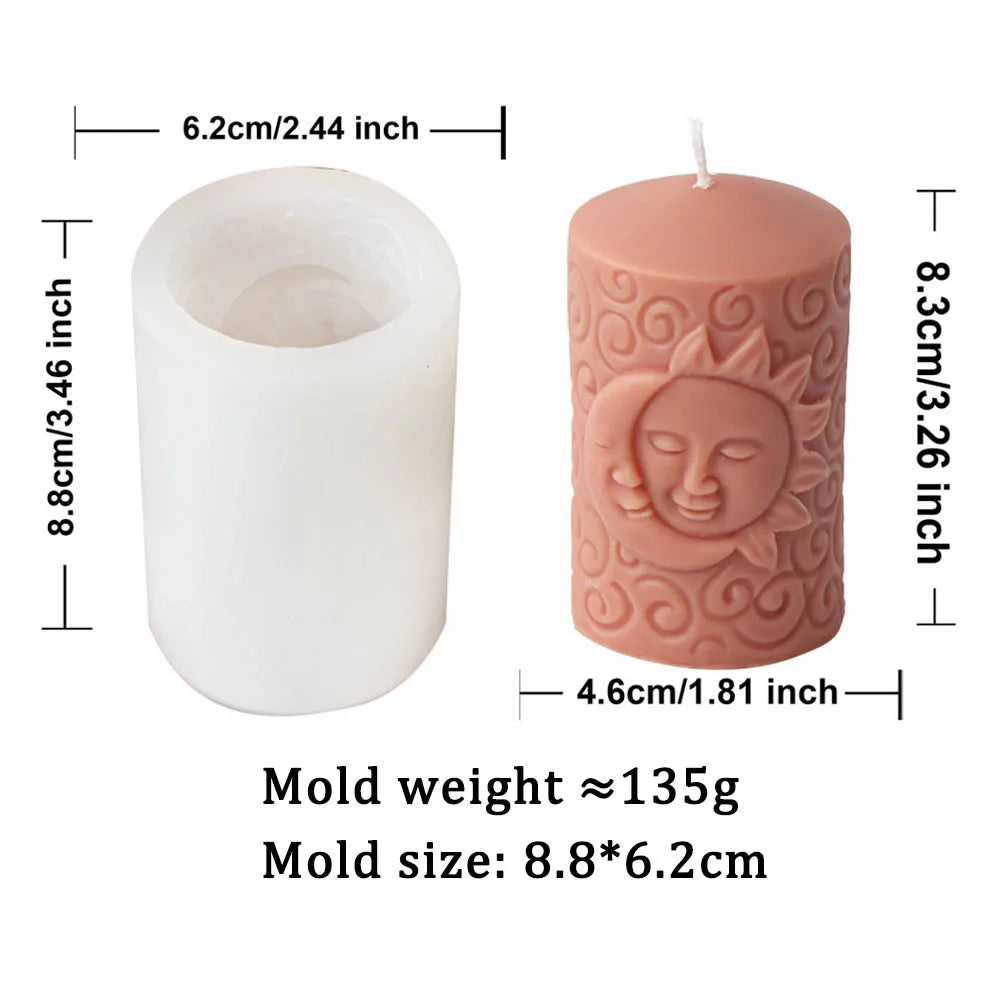 DIY Sun and Moon Candle Mould