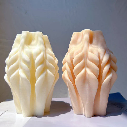 Geometric Wave Twirl Silicone Candle Mould