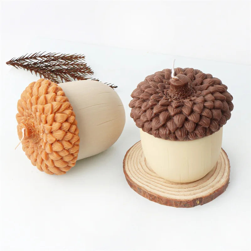 Acorn Nut Candle Silicone Mould
