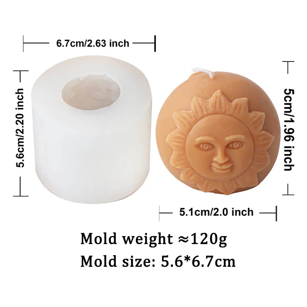 DIY Sun and Moon Candle Mould