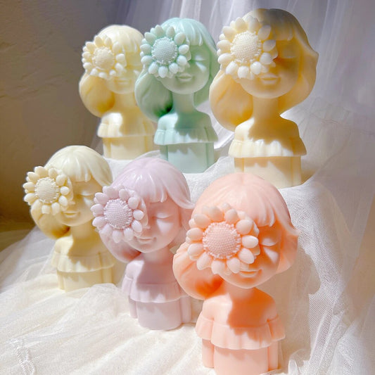 Sunflower Girl Candle Mould