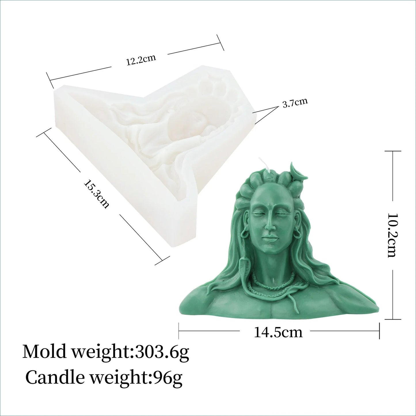 Adi Yogi Slicone Candle Mould